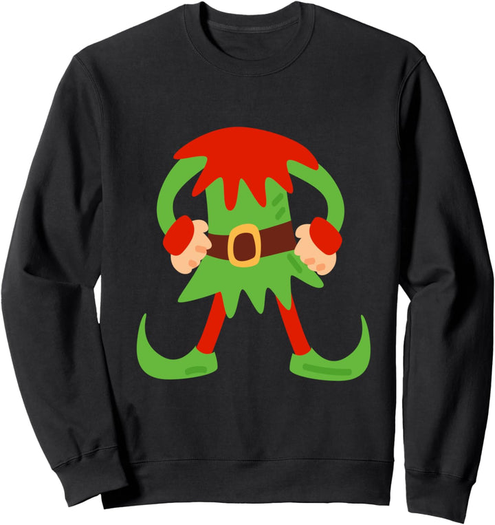 Weihnachtsoutfit Geschenk Weihnachtswichtel Ich bin ein Elf Sweatshirt