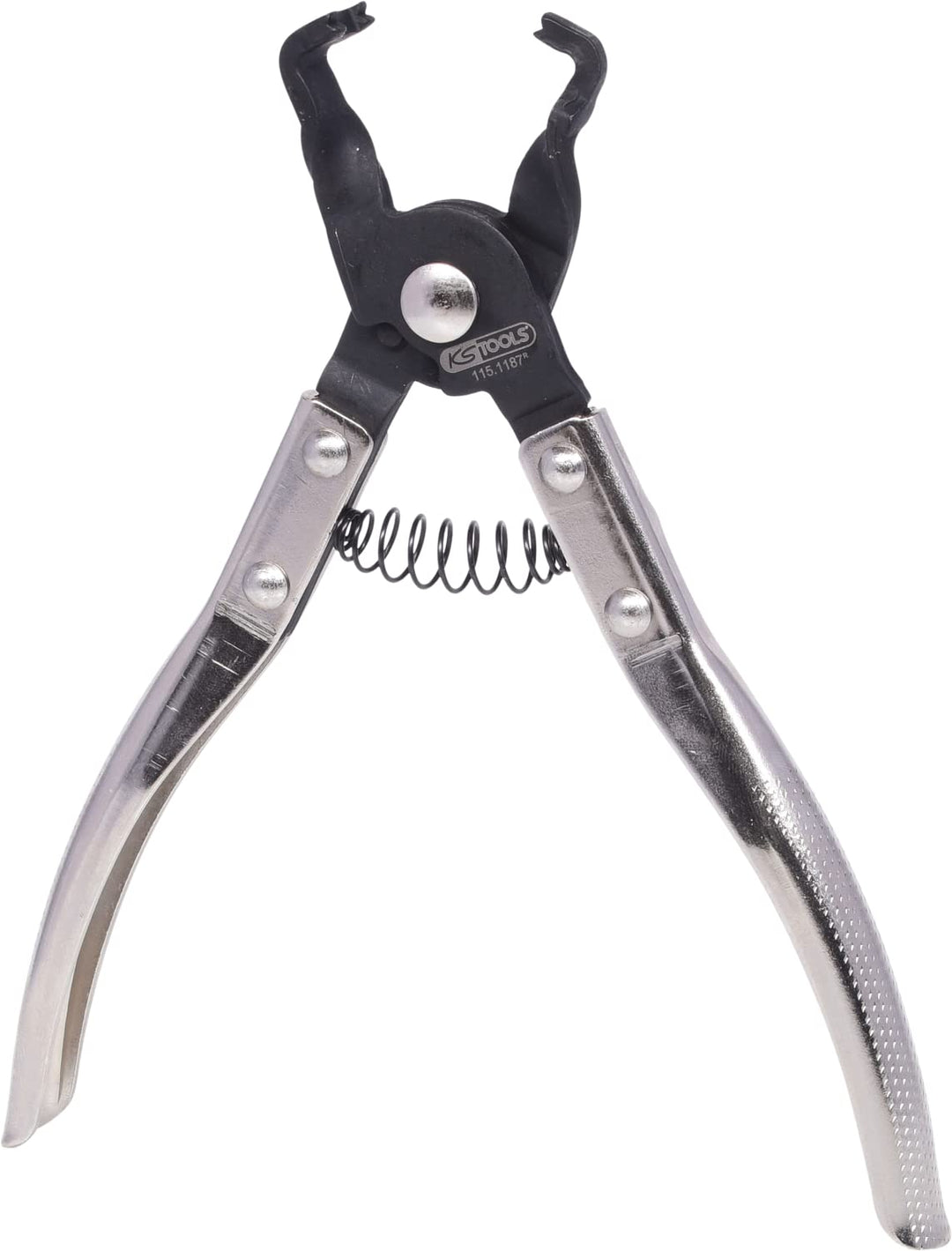 KS Tools 115.1187 Schlauchschellenzange mit Prismenaufnahme, 8-18mm