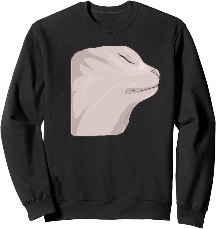 Vibing Cat Dank Meme Lustige Katze Meme Sweatshirt