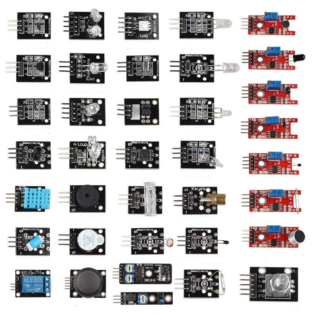 Hailege 37 Sensoren Sortiment Kit 37 Sensoren Kit Sensor Starter Kit Raspberry Pi Sensor Kit 37 in 1