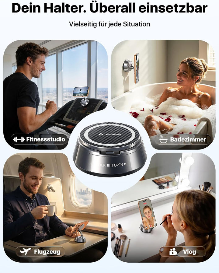 andobil 2026 Neueste Handyhalterung Auto Magnet für Magsafe Autohalterung, [20x N55 Magnete & Verbes