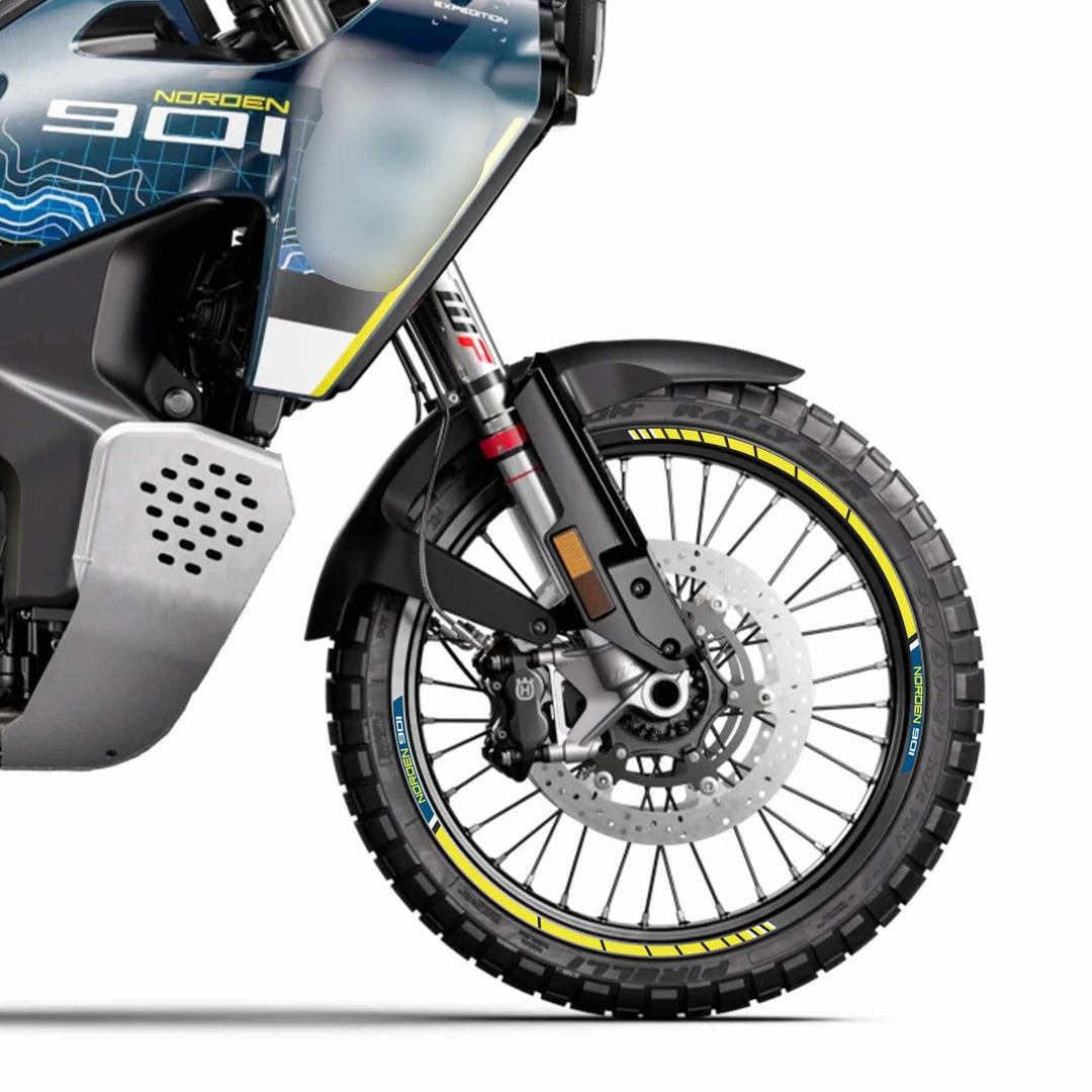 labelbike - Klebestreifen-Set für Motorradfelgen, kompatibel mit Husqvarna Norden 901 Expedition 202
