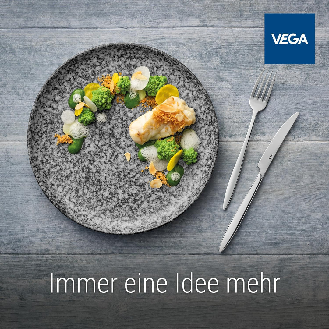 VEGA Sydney Besteckset 60-teilig für 12 Personen Edelstahl 18/10 | Silber, Hochglanzpoliert, Spülmas