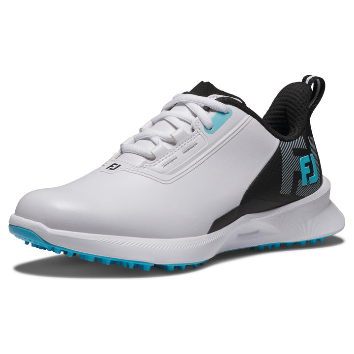 FootJoy Unisex Kinder Junior Fuels Golfschuhe 3 Big Kid Weiss Schwarz Blau, 3 Big Kid Wei&amp;