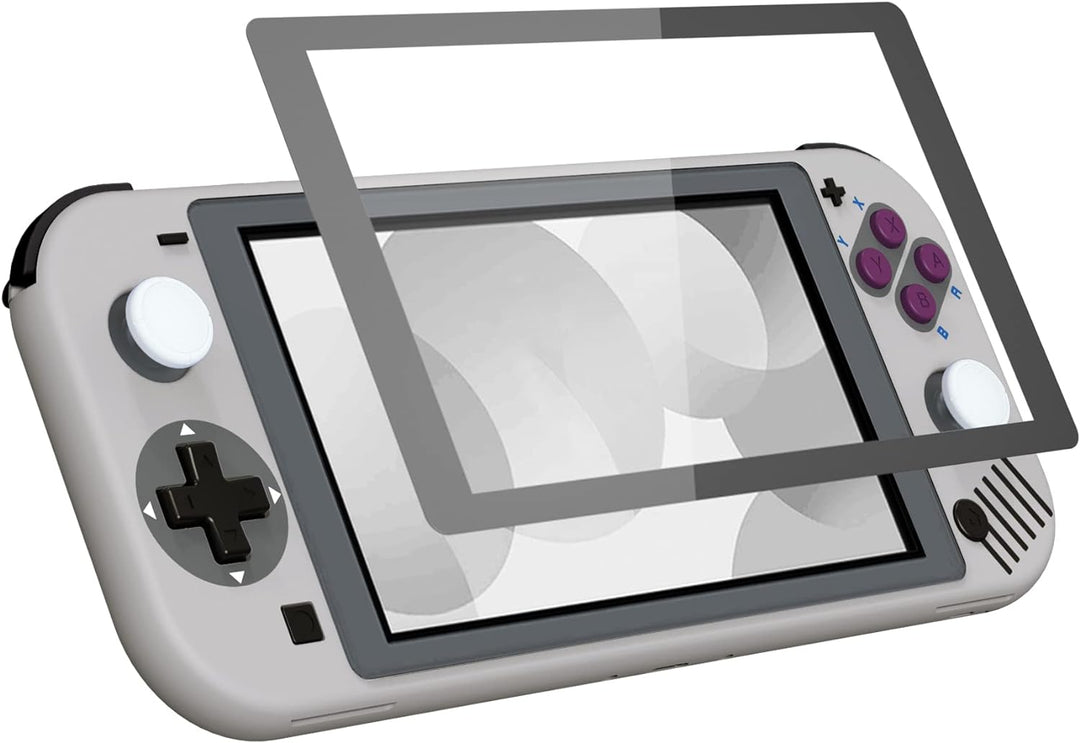 eXtremeRate Full Case Shell für Switch Lite Console, DIY-Ersatz Hülle Gehäuse & Tasten & Schutzfolie
