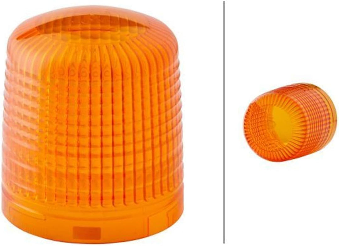 HELLA - Halogen-Rundumkennleuchte - KL 7000 - 24V - gelb - Rohrstutzen - Menge: 1 - 2RL 008 060-111