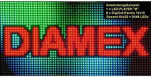 Diamex LED-Player M - das Multitalent für WS2812 B LED-Stripes und Panels