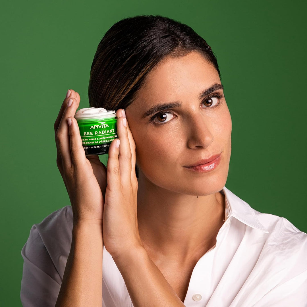 Apivita, Bee Radiant Signs of Aging & Anti-Fatigue Cream Rich Texture, 50 ml.