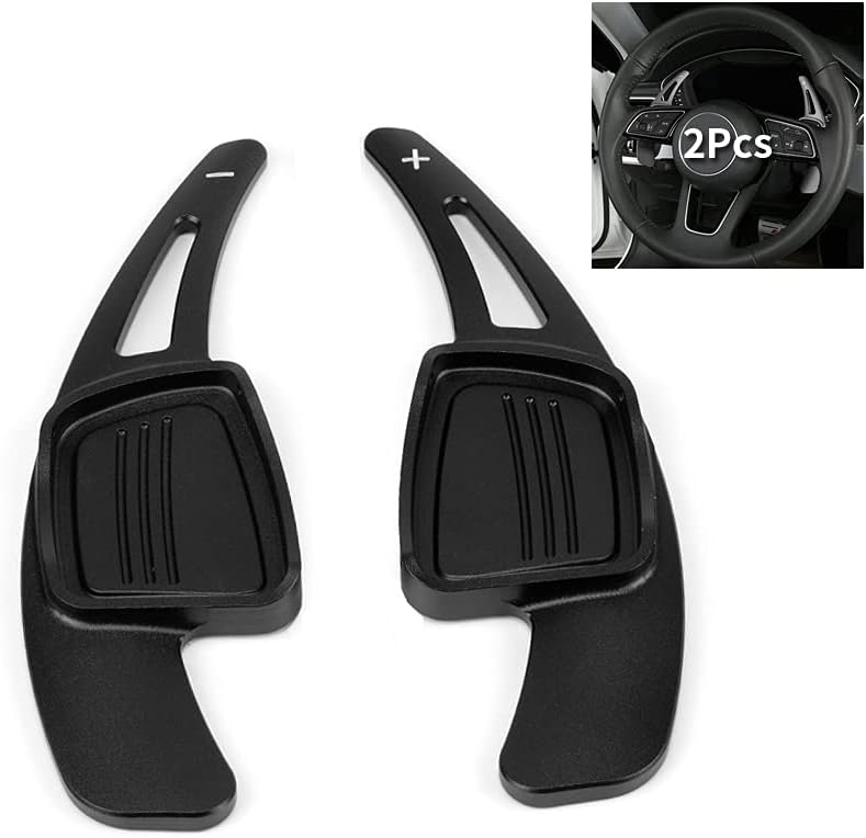 HIBEYO Auto Schaltwippen 2 Stücke Lenkrad Schaltpaddel Verlängerung Schaltwippen für Audi A1 A3 A4L