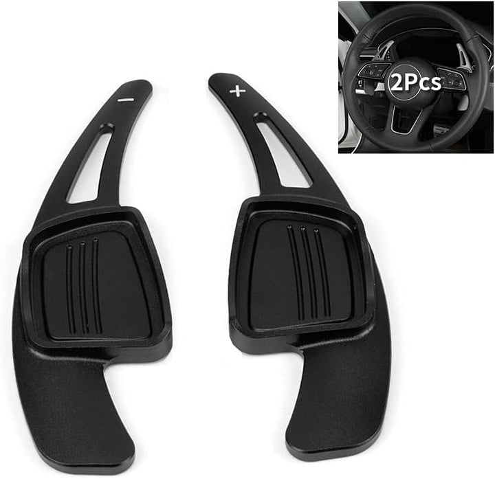 HIBEYO Auto Schaltwippen 2 Stücke Lenkrad Schaltpaddel Verlängerung Schaltwippen für Audi A1 A3 A4L