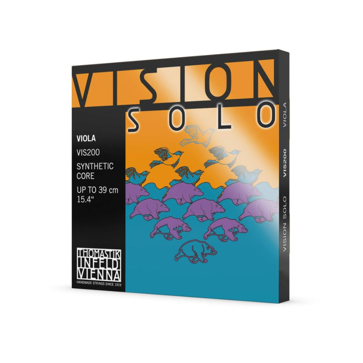 Thomastik 637886 Saiten für Viola Vision Solo Synthetic Core, Satz 4/4 mittel