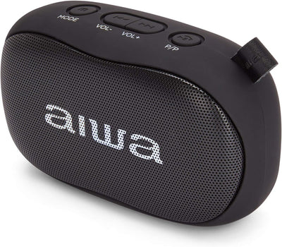 AIWA BS-110BK Tragbarer Lautsprecher, Schwarz, Bluetooth