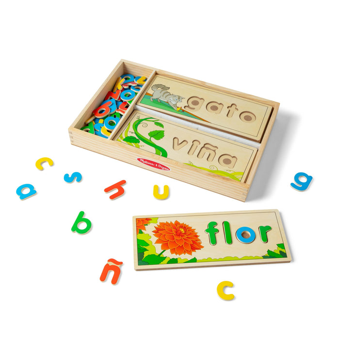 Melissa & Doug Spanisch Sehen & Buchstabieren Lernspielzeug für das Sprachenlernen Spanish Sehen & B