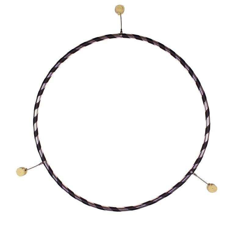 Feuer Hula Hoop Reifen mit Feuer Wicks, Verschiedene Ausführungen Ø90cm, 20mm Rohr mit 3 Fackeln, Ø9