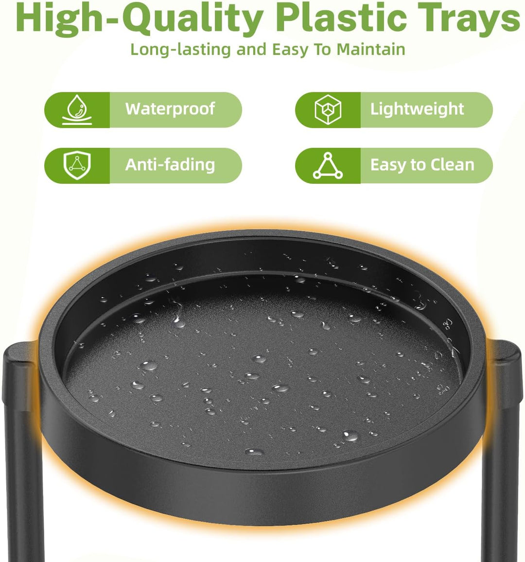 iDavosic.ly Pflanzenständer Metall Kunststoffe mit 6 Ebenen, Blumenständer Plant Stand Indoor Outdoo