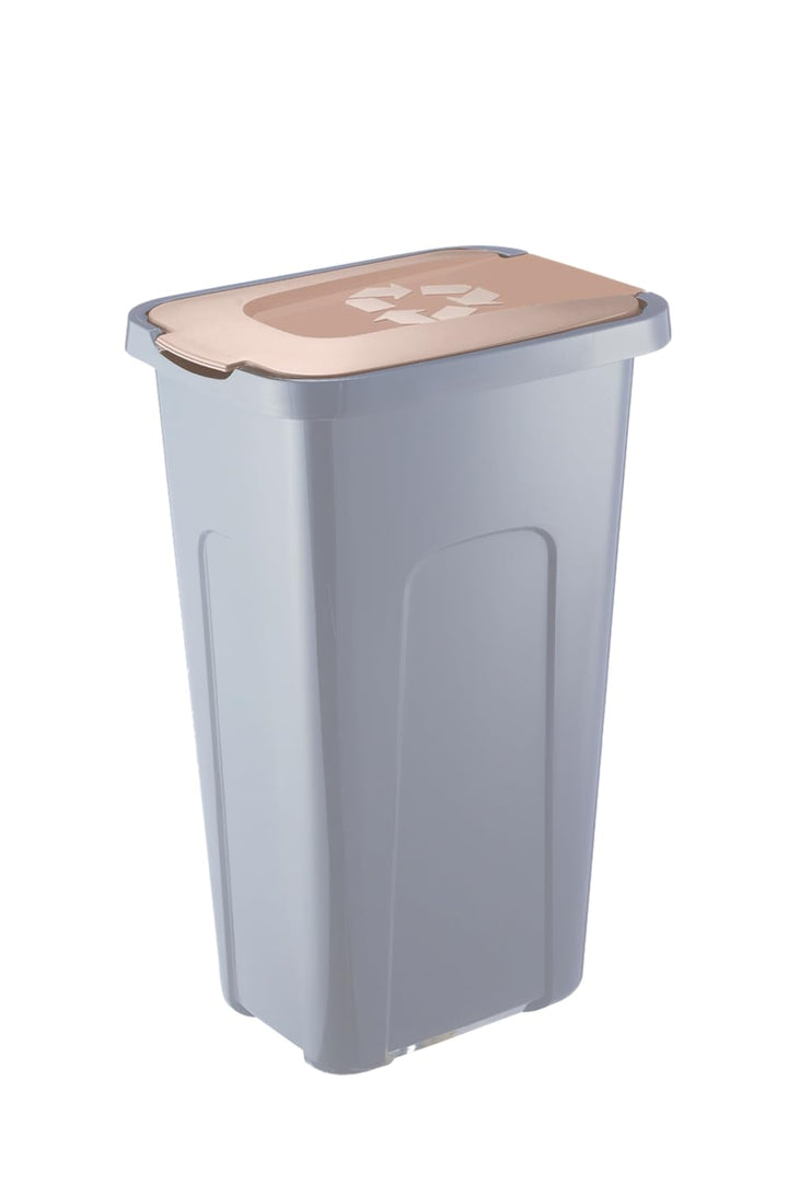 PAFEN Grosser Mülleimer 30l mit Deckel – Abfallbehälter 550 x 275 x 370mm - Abfalleimer für Trennen