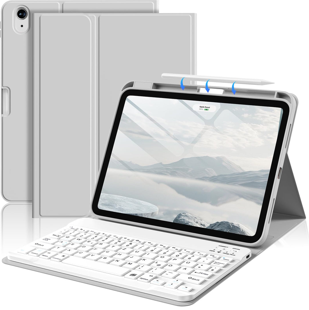 Tastatur Hülle für iPad Air 11 Zoll M3/M2 (2025/2024), iPad Air 5./4. Generation 2022/2020 10,9 Zoll
