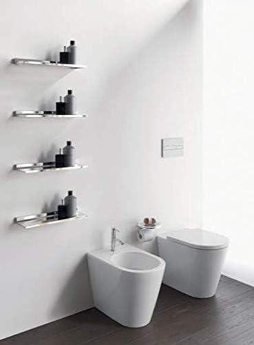 Kartell Shelfish, Bambus, cromo, 15 x 4 x 45 cm Cromato, Cromato