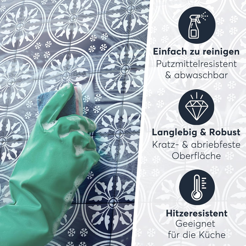 CREATISTO Mosaik Klebefliesen Stickerfliesen Fliesenfolie - Aufkleber Folie für Fliesen I Stickerfli