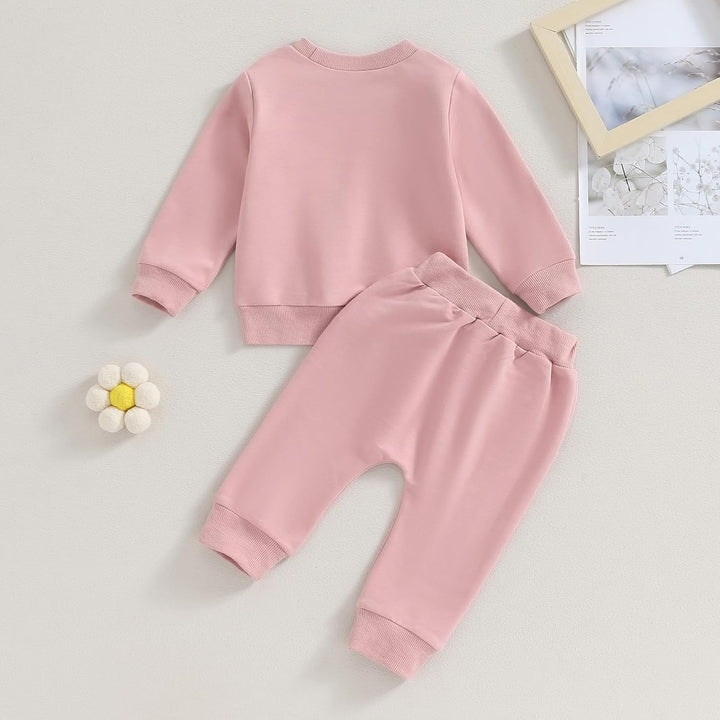 Baby Mädchen Kleidung Sweatshirt + Lange Hose Zweiteiler Babykleidung Set Kleinkind Outfits Mama's G