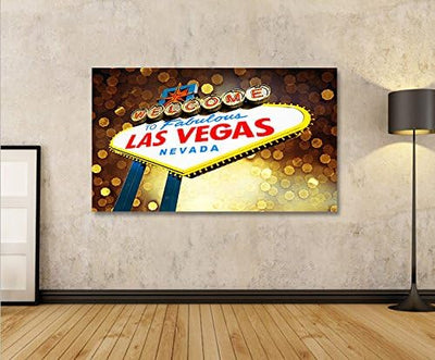 islandburner Bild Bilder auf Leinwand Vegas 1p XXL Poster Leinwandbild Wandbild art up your life ®