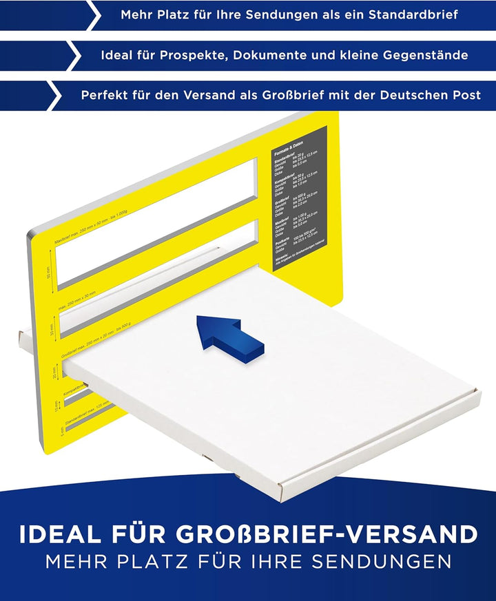 KK Verpackungen 50 x Grossbriefkartons DIN A4 für die Post 332 x 245 x 15 mm Weiss