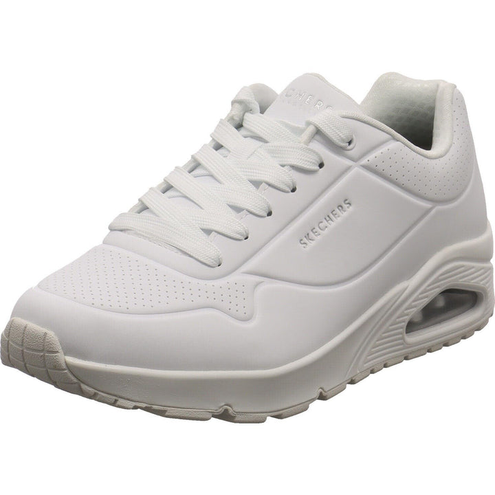 Skechers Herren UNO Stand On Air Sneaker 39 EU White Durabuck Mesh, 39 EU White Durabuck Mesh