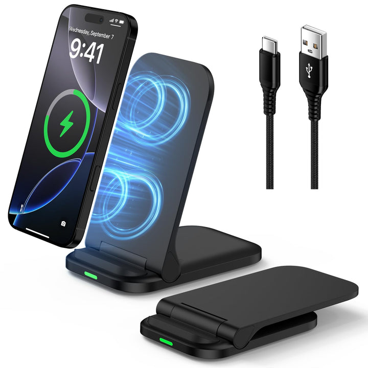 Faltbarer Google Pixel Wireless Charger Stand, 15 W Schnelles Kabelloses Ladegerät, Induktive Ladest