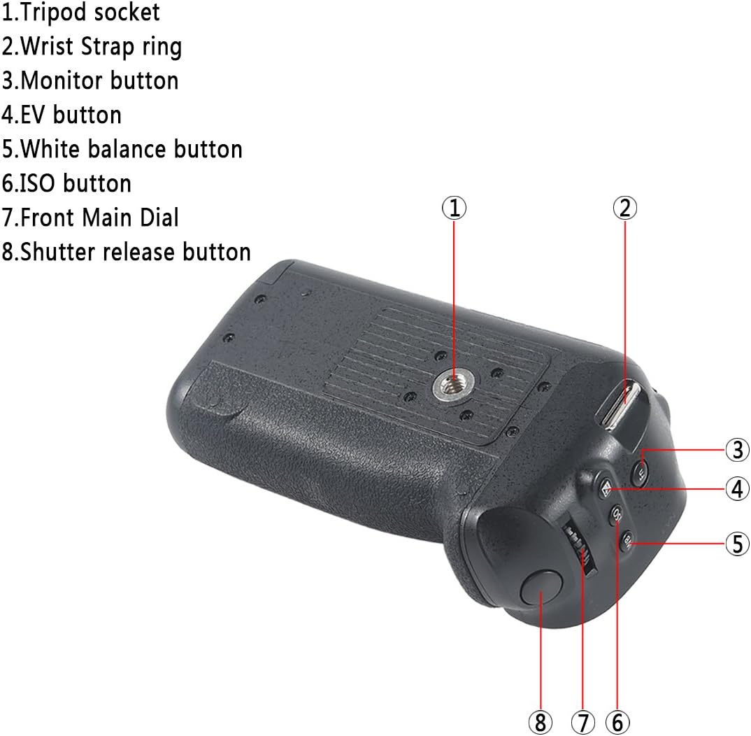 DSTE® Batterie Griff für Panasonic Lumix GH3 DSLR Digital Kamera als DMW-BGGH3 mit (2 packung) DMW-B