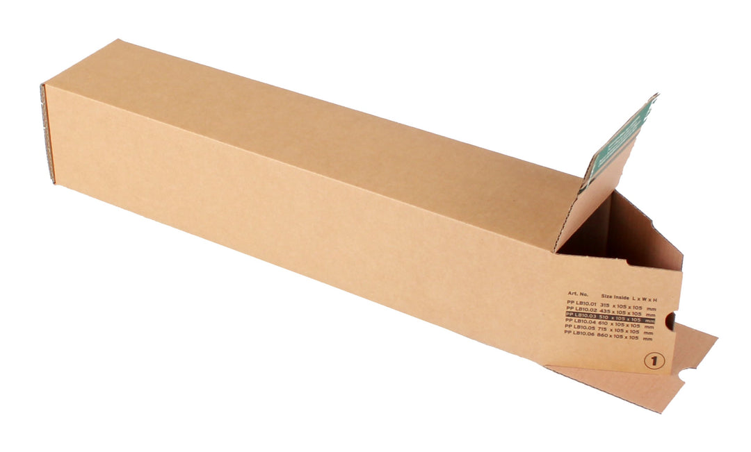 progressPACK Universalversandhülse Premium PP LB10.03 aus Wellpappe, DIN B2, 510 x 105 x 105 mm, 10-