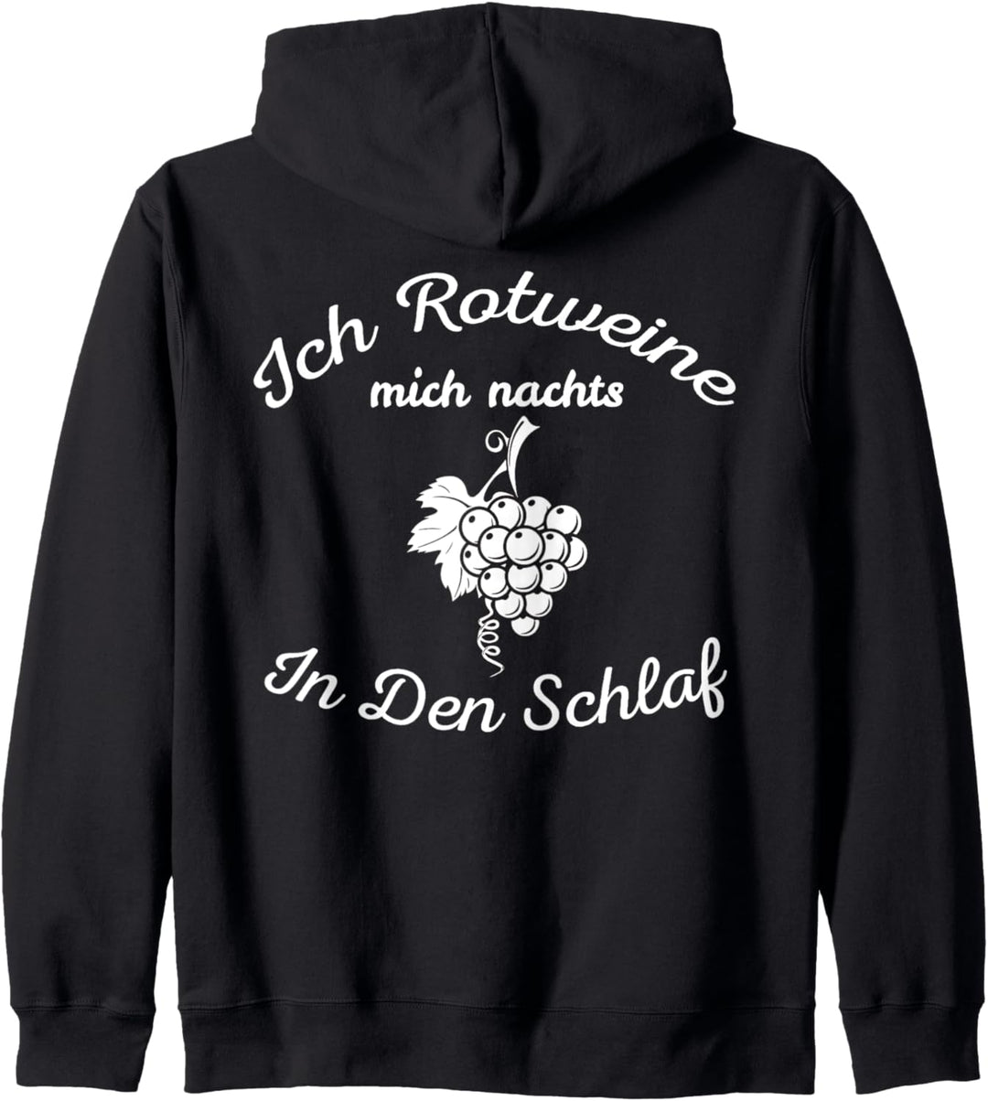 Ich Rotweine mich in den Schlaf lustiges Weintrinker Kapuzenjacke