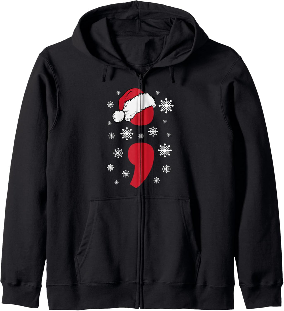 Weihnachts-Projekt, psychische Gesundheit, Angst, Depression, Semikolon Kapuzenjacke