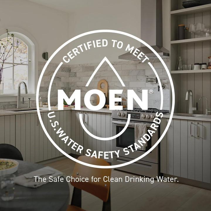 Moen S664NL Traditional Pot Filler Traditioneller Schwingarm Topffüller, Polierts Nickel, Polierts N