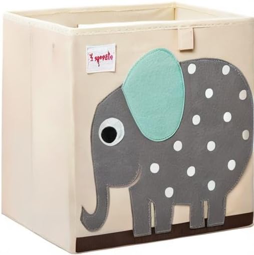 3 Sprouts, Aufbewahrungsbox Kinder mit Deckel, Spielzeugbox für Kallax Regale, Box zur Spielzeugaufb