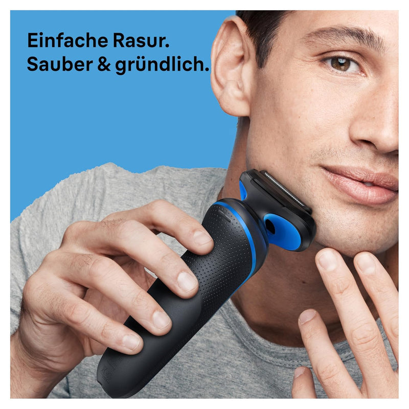 Braun Series 5 Elektrorasierer mit EasyClick Aufsatz & Präzisionstrimmer, Rasierer Herren Elektrisch