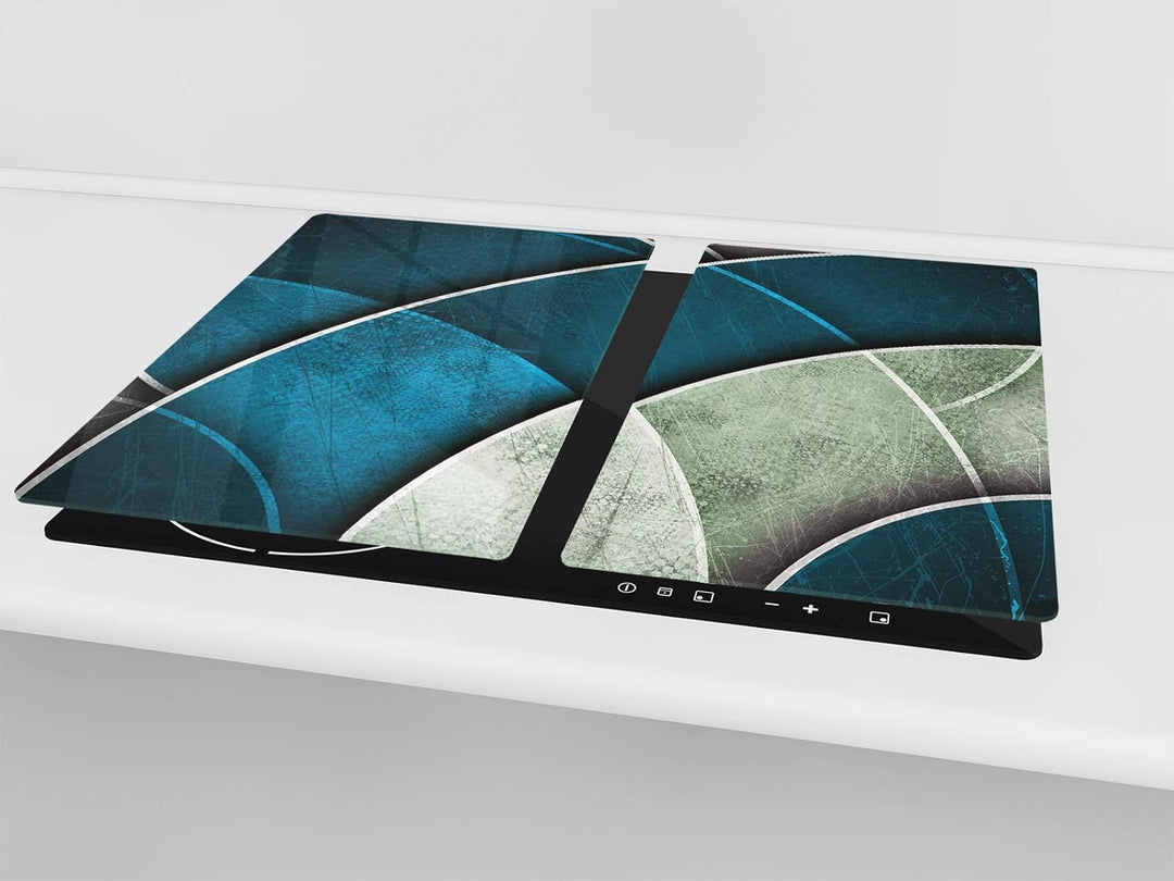 Schneidbrett aus Hartglas und schützende Arbeitsoberfläche – Schneideplatten SINGLE mit 60 x 52 cm u