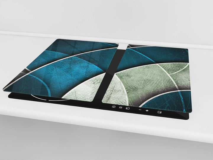 Schneidbrett aus Hartglas und schützende Arbeitsoberfläche – Schneideplatten SINGLE mit 60 x 52 cm u