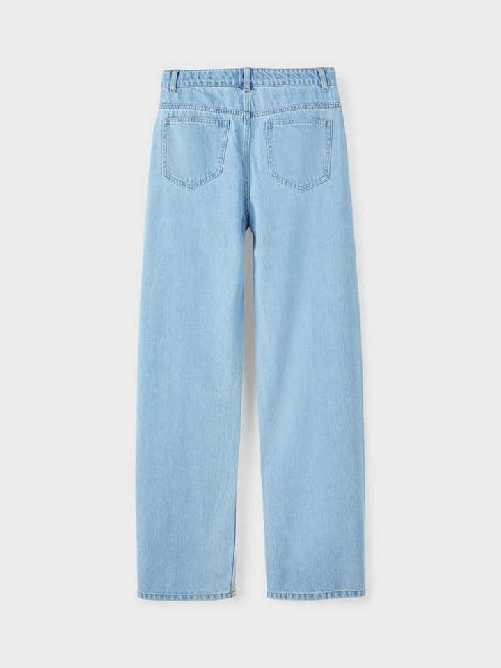 NAME IT Mädchen Nlffrontizza DNM Hw Straight Pant Hose 152 Light Blue Denim, 152 Light Blue Denim