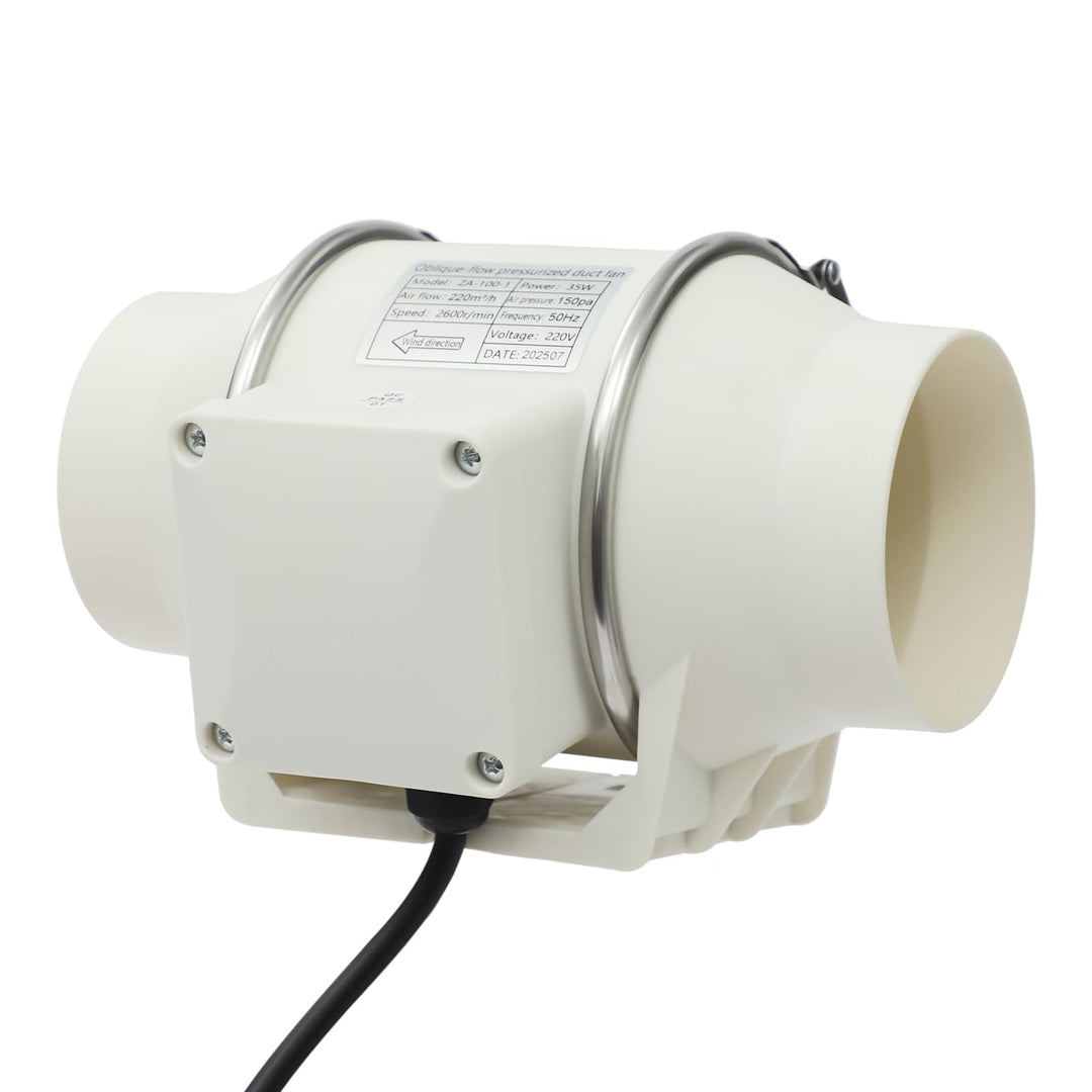 HF-100 Luftventilator, 100 mm, 28 W, 220 m³/h, 2600 U/min, Weiss