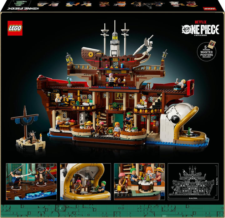 LEGO ONE Piece - Das Baratie schwimmende Restaurant - Spielzeug für Erwachsene mit detailliertem Inn