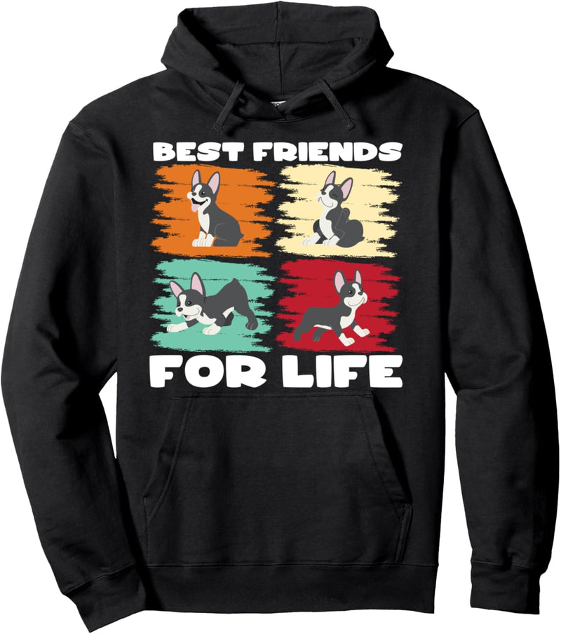 Boston Terrier - Beste Freunde Pullover Hoodie