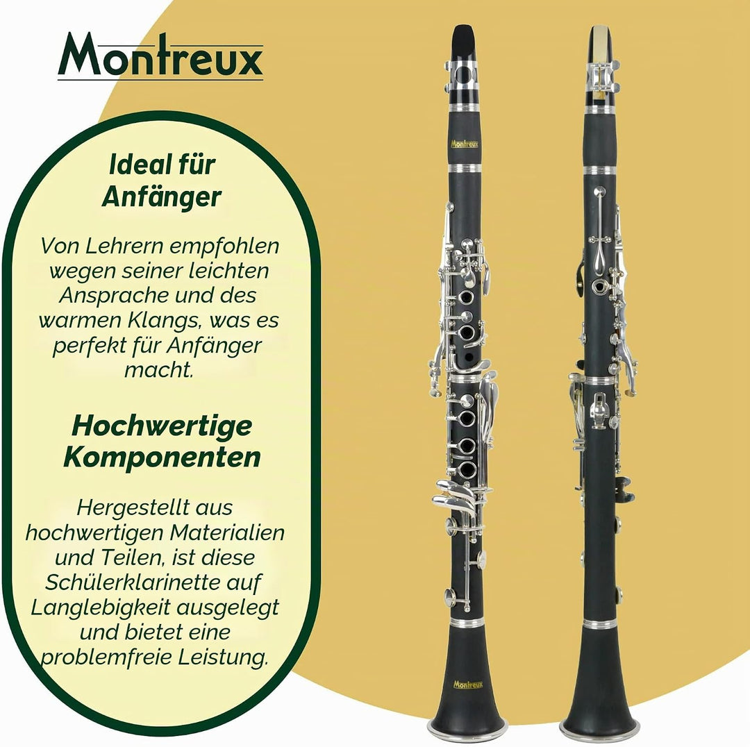 Montreux Sonata B1S B-Klarinette, Schwarz Einzelbett, Einzelbett