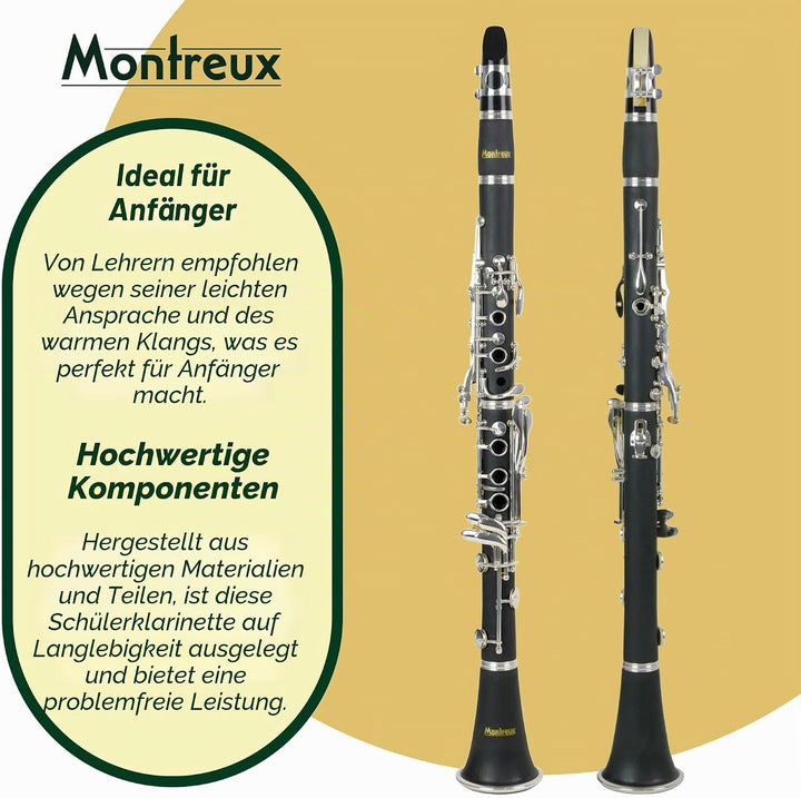 Montreux Sonata B1S B-Klarinette, Schwarz Einzelbett, Einzelbett