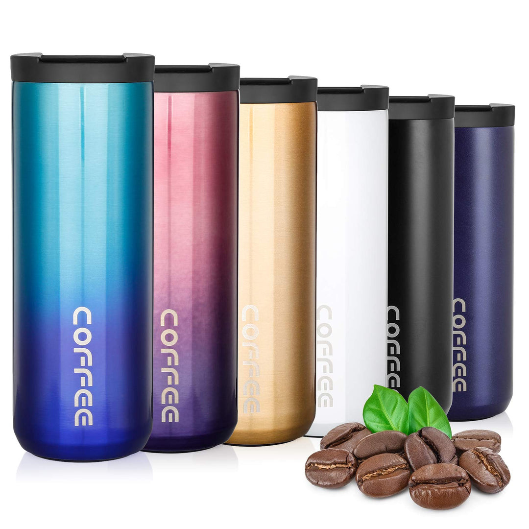 lalafancy Thermobecher 350ml/500ml Kaffeebecher-to-go, Isolierbecher Edelstahl Travel Mug Wiederverw