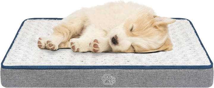 EMPSIGN Hundekissen kleine Hunde waschbar, Hundebett Wasserdicht S 60x45x7,5cm, Hundematte Abnehmbar