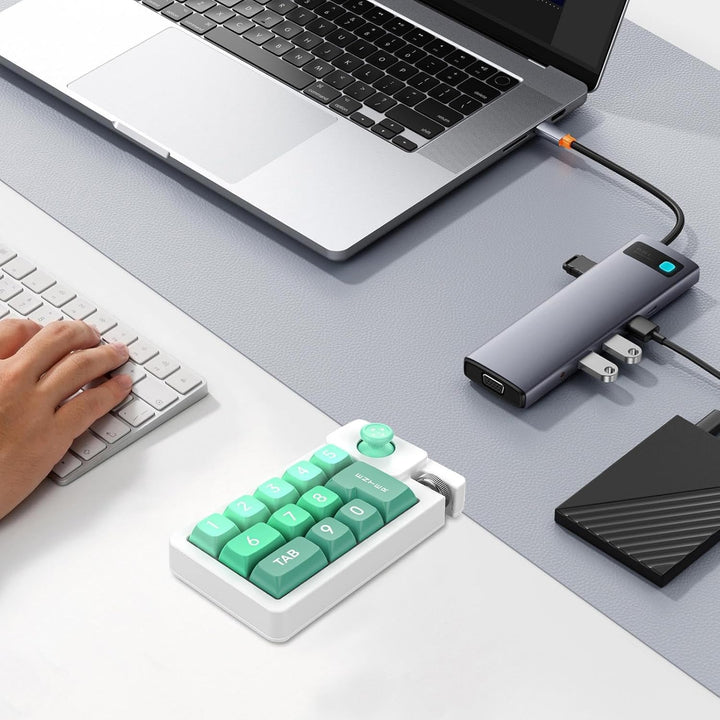 Programmierbare RGB,RGB Kabelgebundene Programmierbare - Einhand Nummernblock Mit Joystick Hot-Swapp