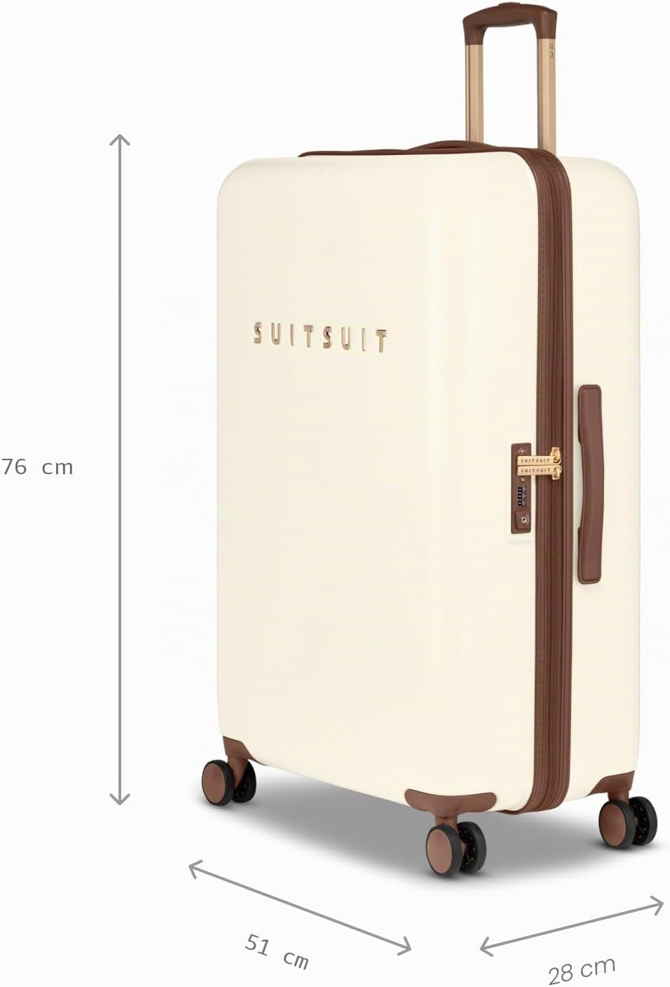 SUITSUIT - Fab Seventies - Antique White - Reisekoffer (76 cm) L Antique White, L Antique White