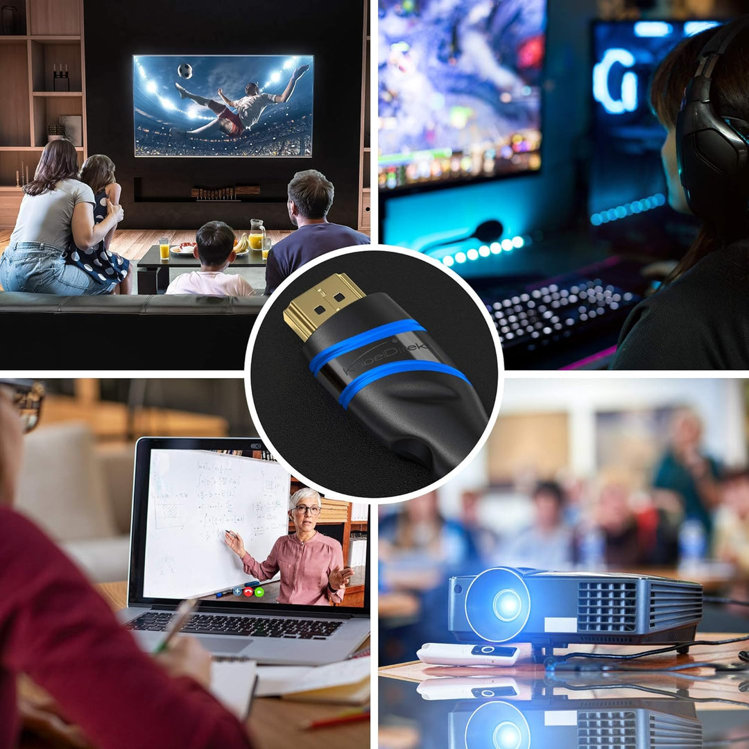 KabelDirekt – 10K & 8K HDMI Kabel, HDMI 2.1 b – 4m, erhältlich in 0,5-5m – Zertifiziert, in Deutschl
