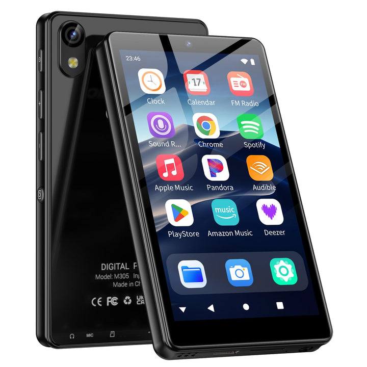 32GB MP3 Player mit Bluetooth und WiFi, Kamera, Oilsky 4,02" HD Android 13 Musikplayer mit Spotify,