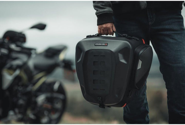 PRO Rearbag Tail Bag 1680D Ballistic Nylon. Black/Anthracite. 22-34 l.